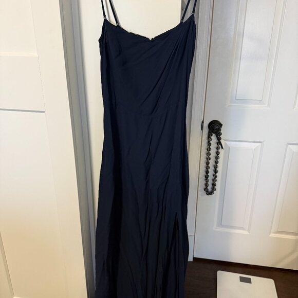 Reformation Ingrid Dress Navy - NWT - Size 12 - Picture 3 of 4